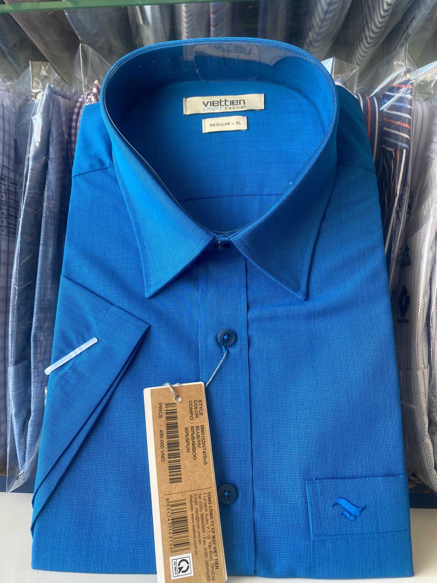 Áo việt tiến ngắn tay lai bằng còn size xl 43.44