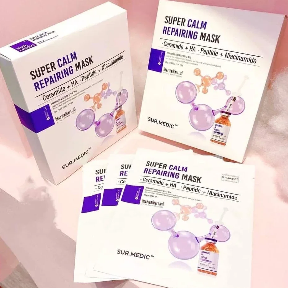 Mặt nạ dưỡng da Sur.Medic Bright-Glutathione Mask (Hộp 10 miếng)