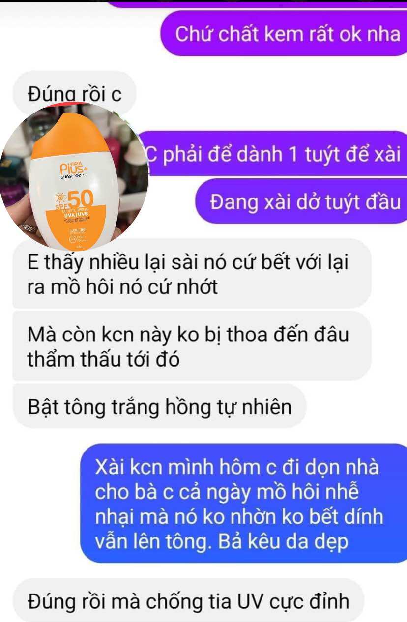 Kem chống nắng HATA SPF 50+ PA++++