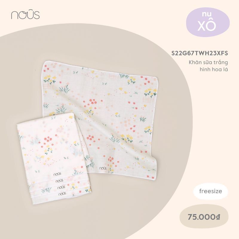 Khăn sữa Nous (set 5c)
