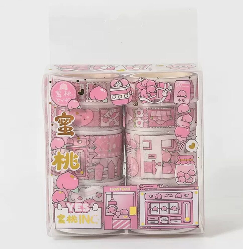 Set 8 sticker washi hình đễ thương