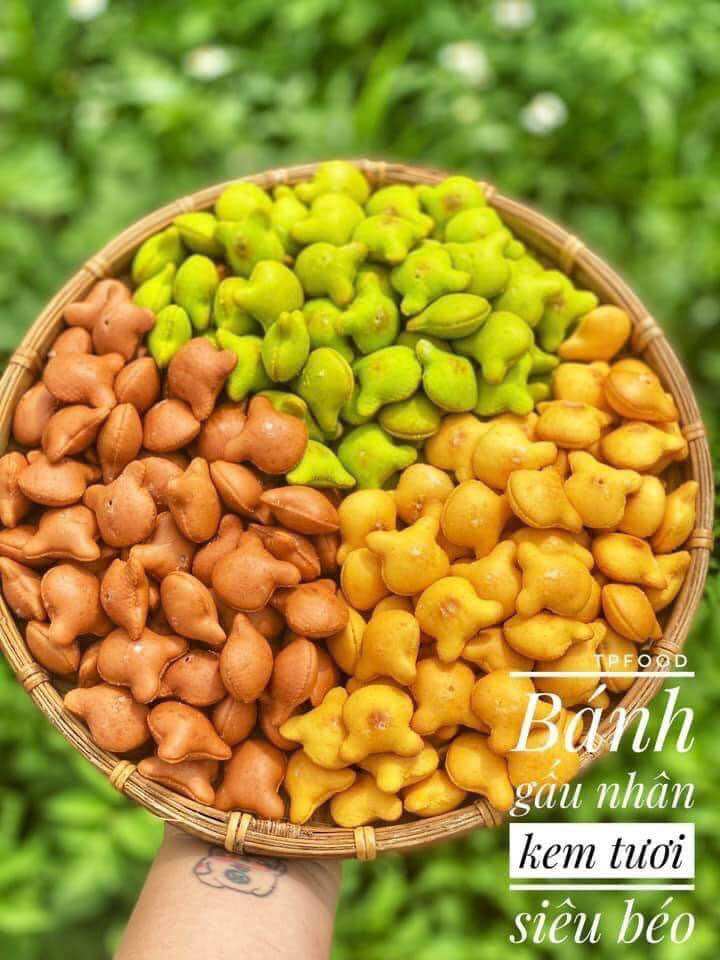 BÁNH GẤU MIX 3 VỊ HŨ 420G