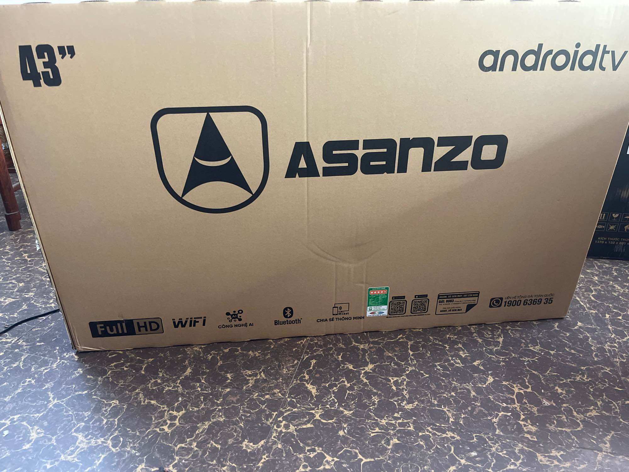 [Trả góp 0%]SMART TI VI Asanzo 43SL900