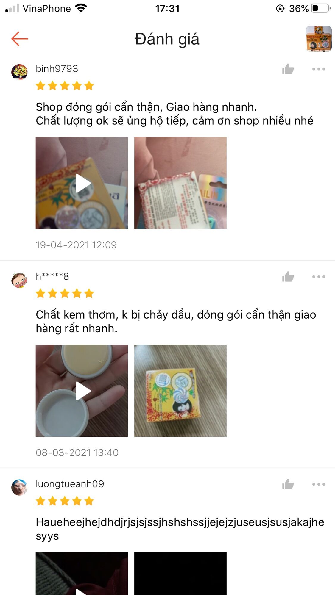 Kem sâm vàng Thái Lan loại 1- hàng 2 tem