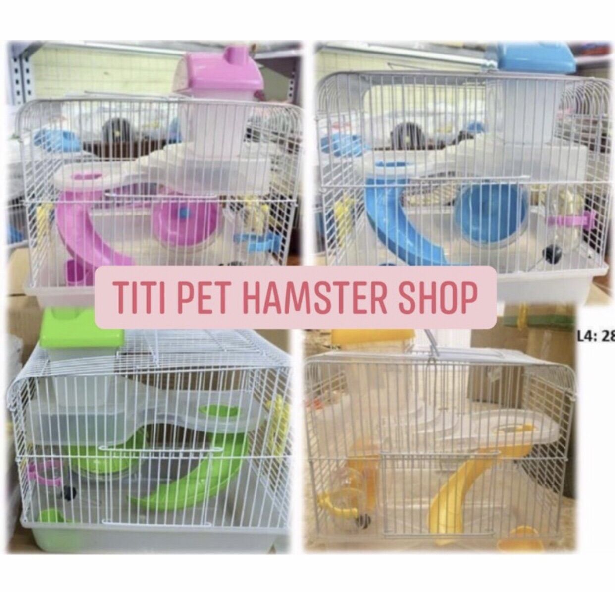 Chuồng lồng hoàng tử lớn cho hamster đế màu và đế trong suốt,..