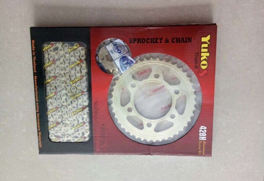 Nhông sên dĩa xe exciter 150 ( Mạ vàng) Yukos Thái Lan