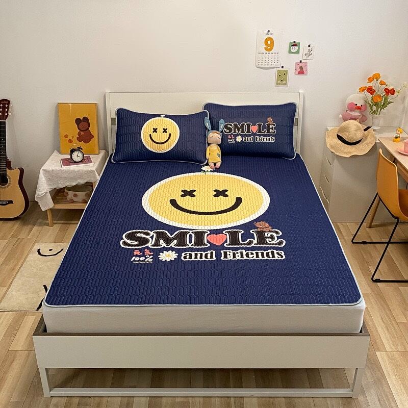 Chiếu điều hòa tencel cao su non 1m6 x2m hình ảnh 5d