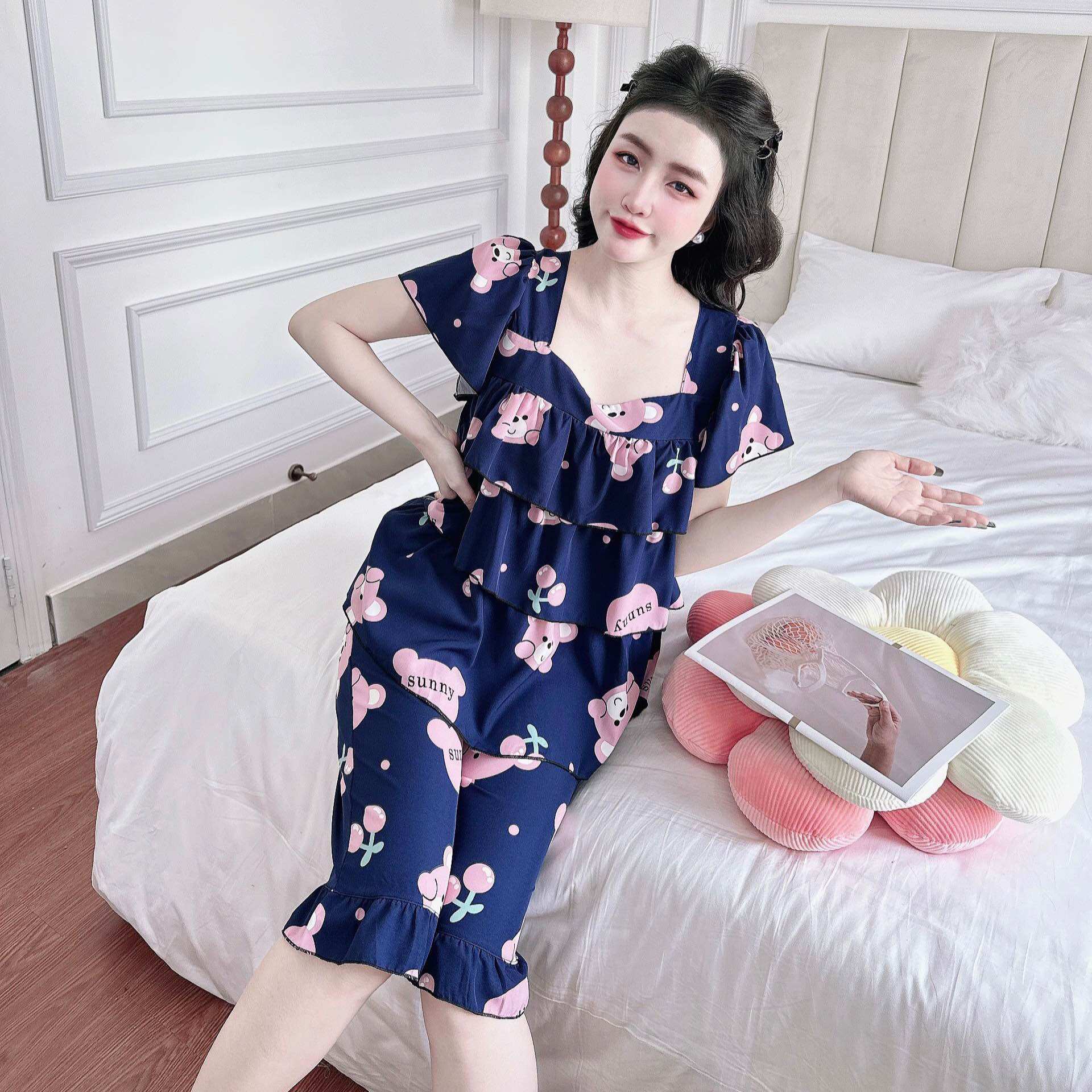 Đồ Bộ Bigsize 50-100kg Lụa Nhật Cao Cấp - Chất mát, Form Bigsize, Hot Trend