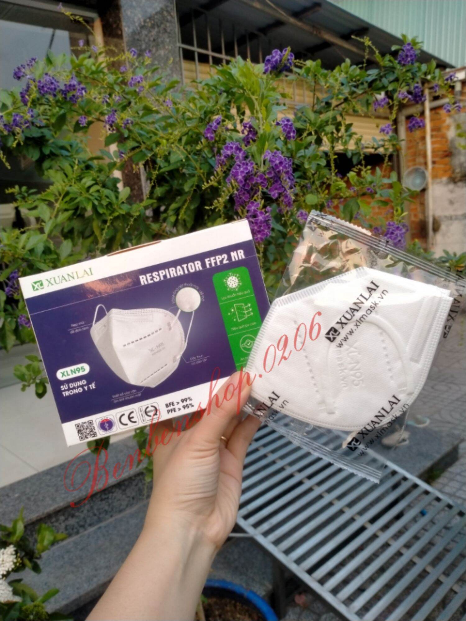3 hộp khẩu trang n95/xl'95 xuân lai kháng khuẩn