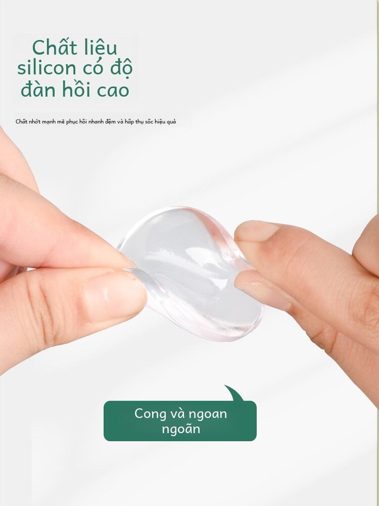Tay Nắm Cửa Silicon Chống Va Chạm Miếng Lót Sử Dụng Tại Nhà Cách Âm Chống Trầy Xước Cho Cửa Tủ Kính Và Tủ Lạnh