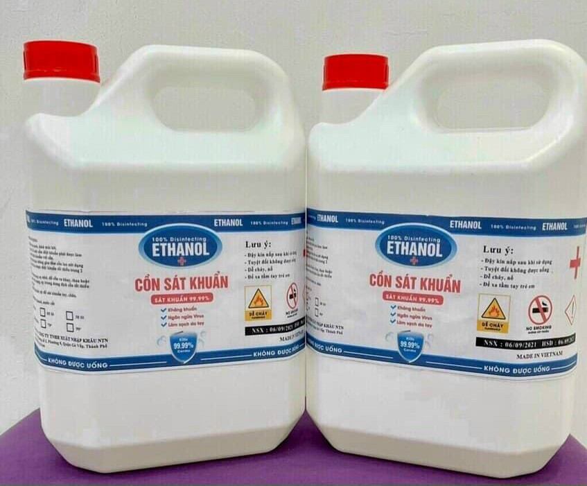 [ Có Quà Tặng Kèm] Dung Dịch Sát Khuẩn 70° Kháng Khuẩn Nhanh Can 5 Lit