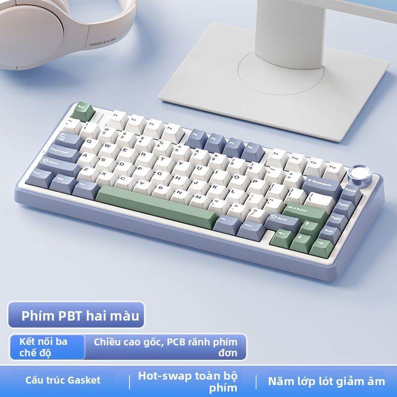 AULA | Bàn phím cơ ba chế độ F75 không dây Bluetooth dành cho máy tính/laptop