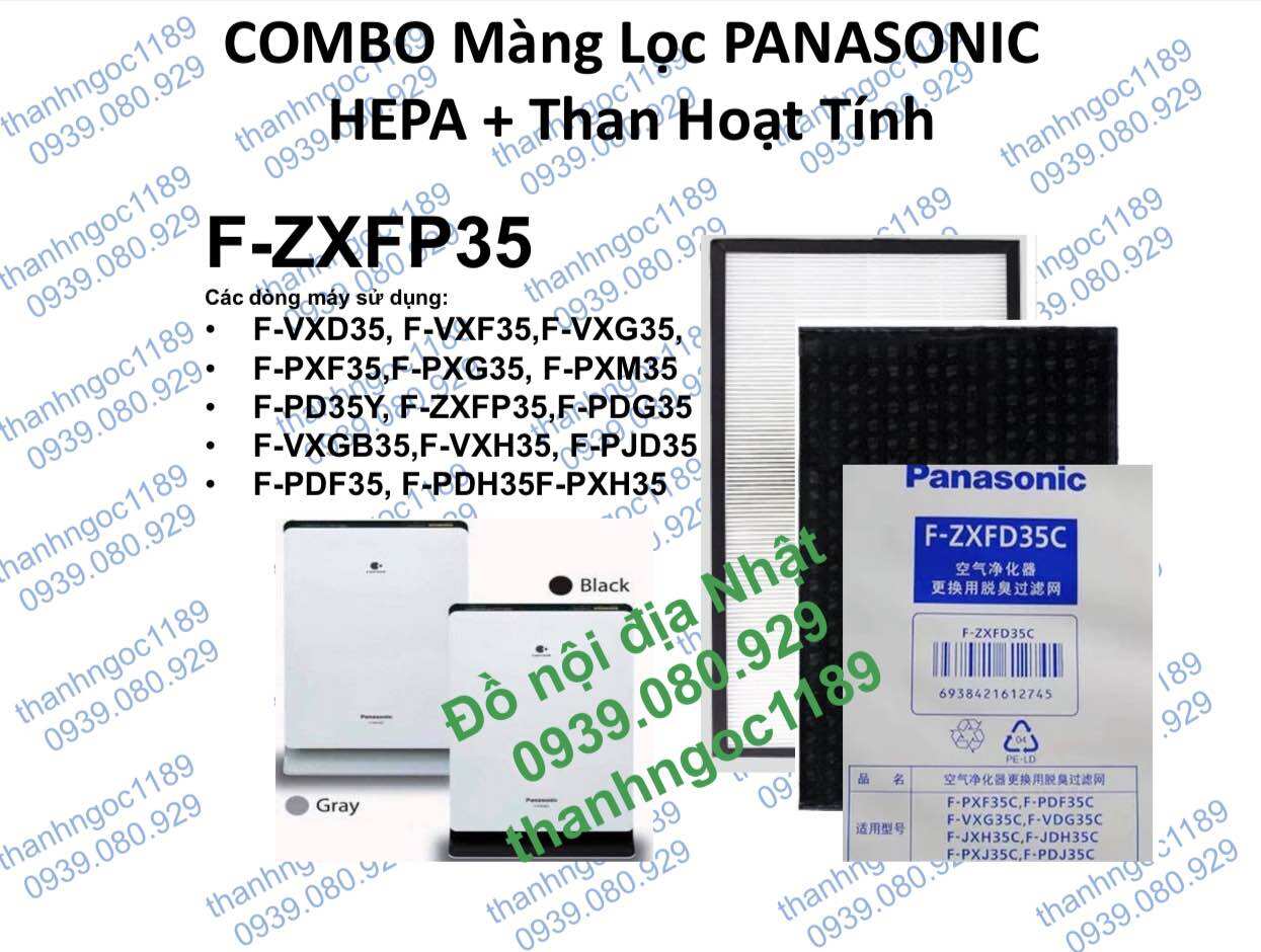 COMBO Màng lọc Hepa + Màng than hoạt tính Panasonic F-PXF35A