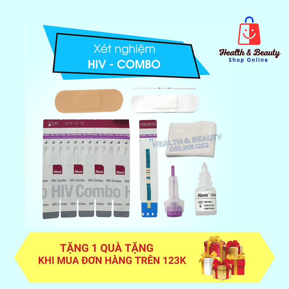 Bộ xét nghiệm hiv sớm combo ag/ab - hỗ trợ che tên sp khi kh yêu cầu