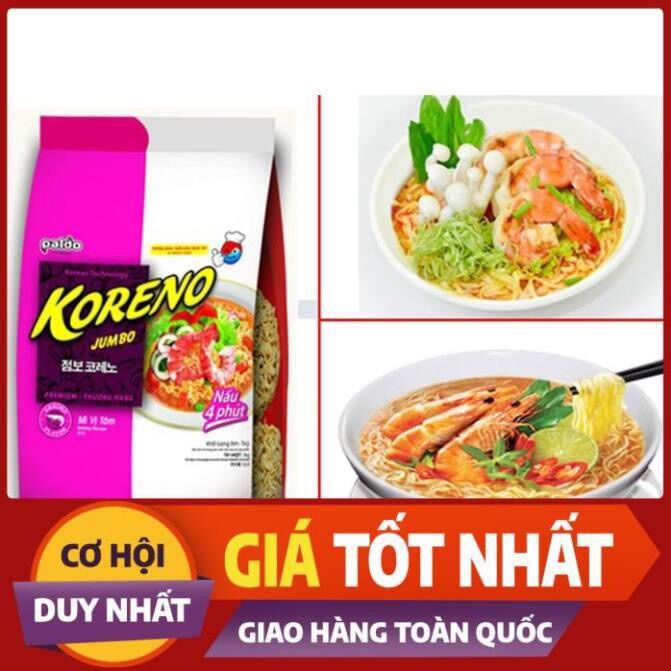 Bịch 1kg mì hàn quốc koreno jumbo - mỳ ăn liền ngon số 1 hàn quốc