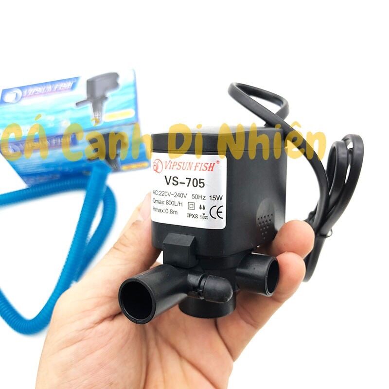 Máy bơm lọc nước hồ cá cảnh 15W VIPSUN VS705 vs-705