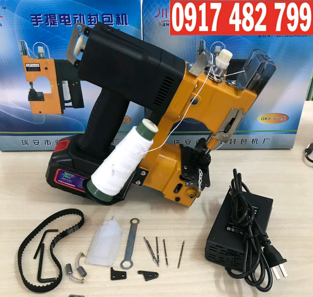 Máy may bao dùng pin