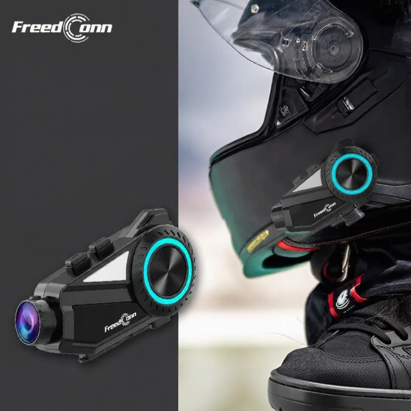 TDGO | Bluetooth Intercom Noise Reduction Recording Helmet Headset HD Camera Giá 4,267,000 Đồng*Miễn phí vận chuyển