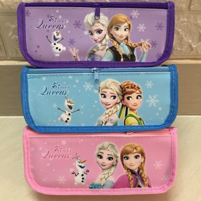 Hộp bút vải 2 ngăn hình Elsa