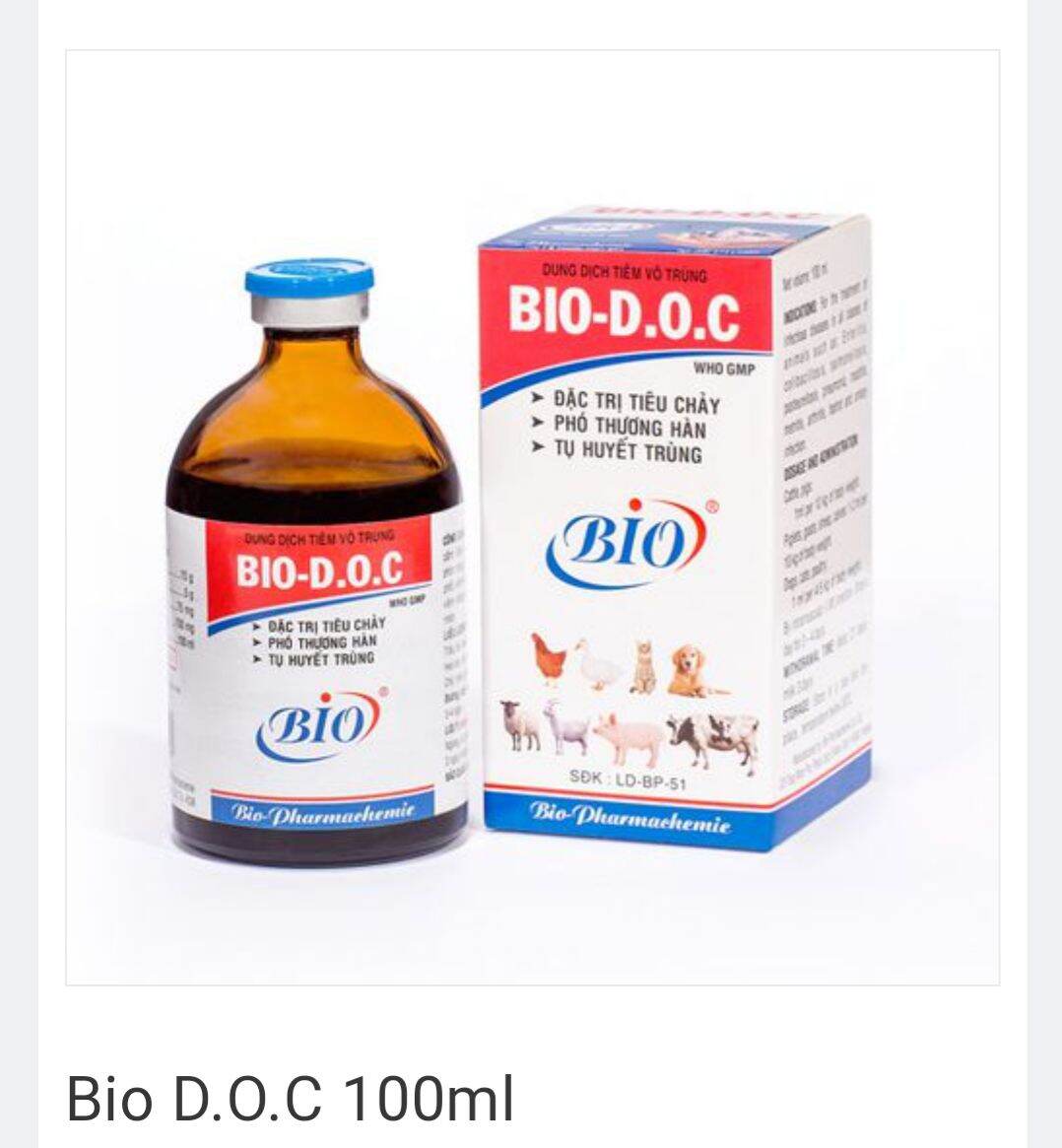 Bio doc 100ml tiêu chảy, hô hấp