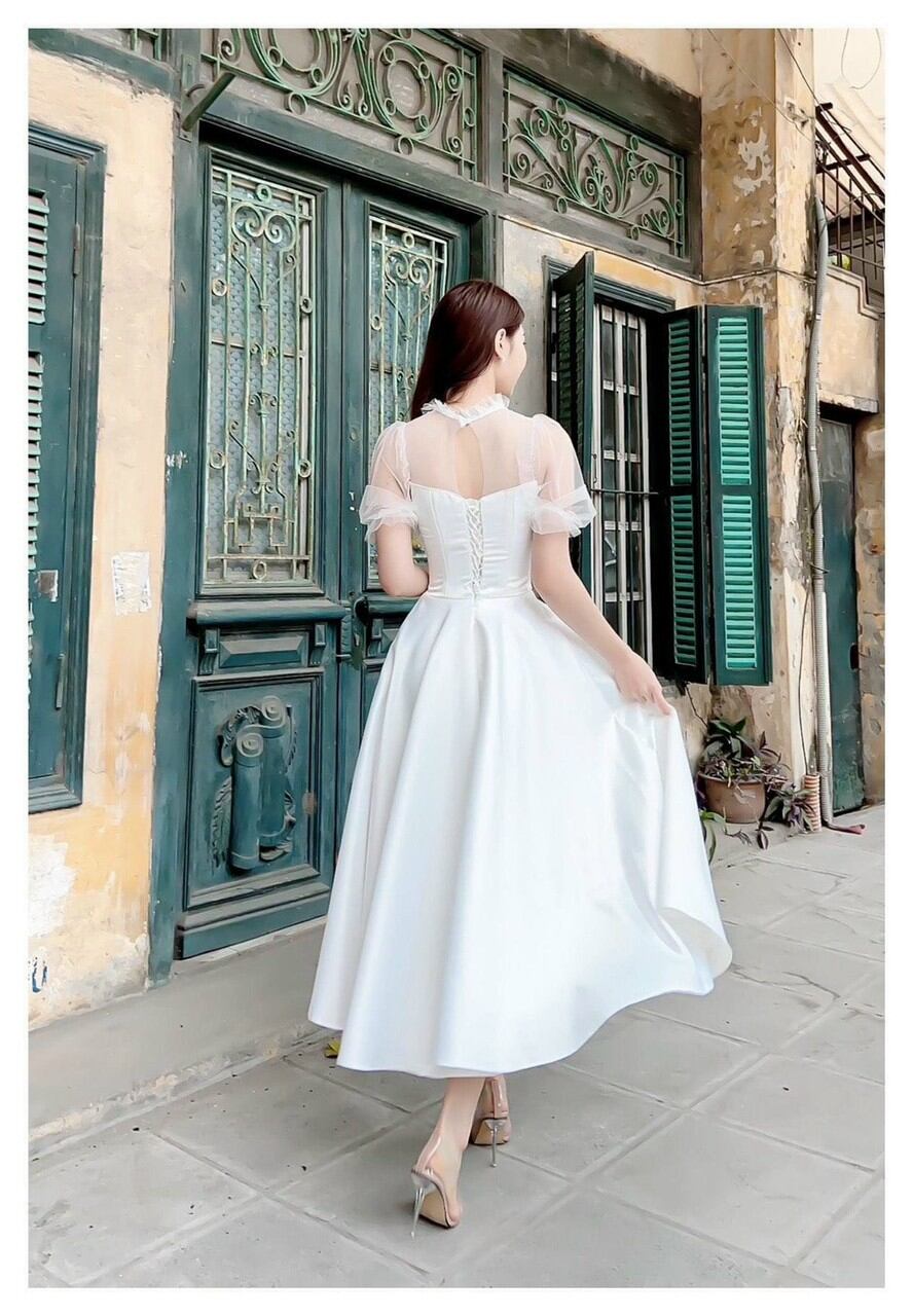 ✨ Đầm xòe phối lưới✨ HÌNH THẬT