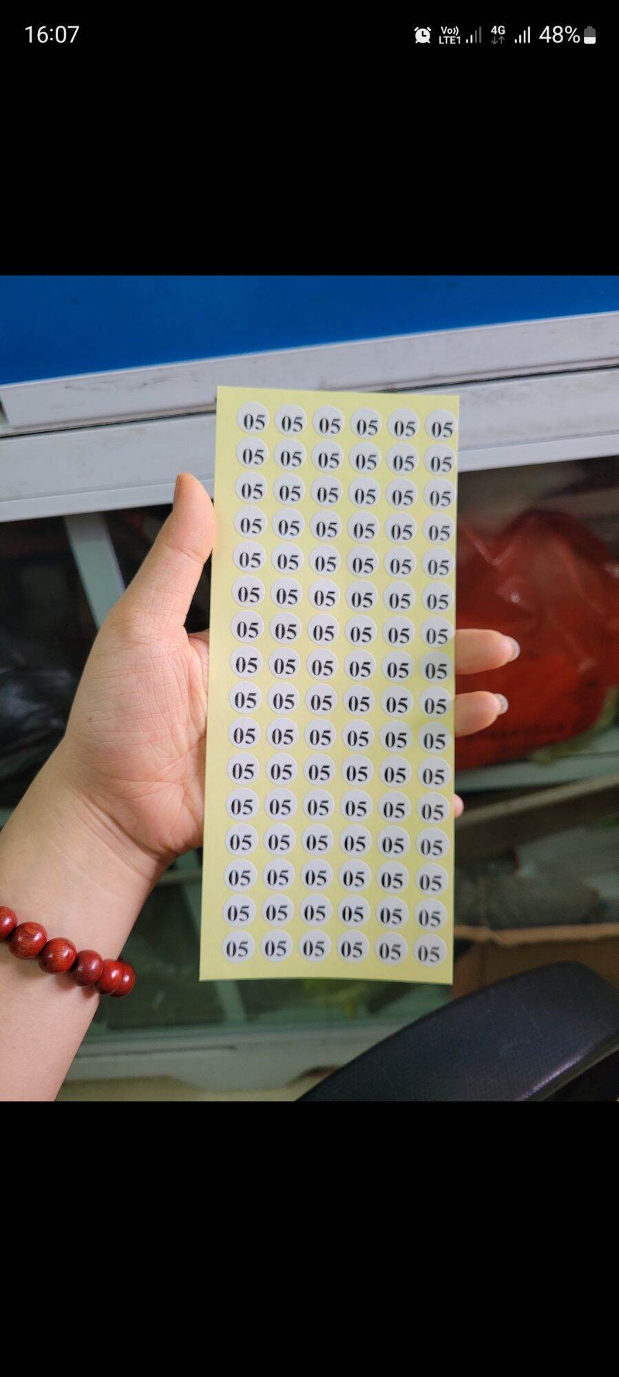 Tem số tròn 1.1cm