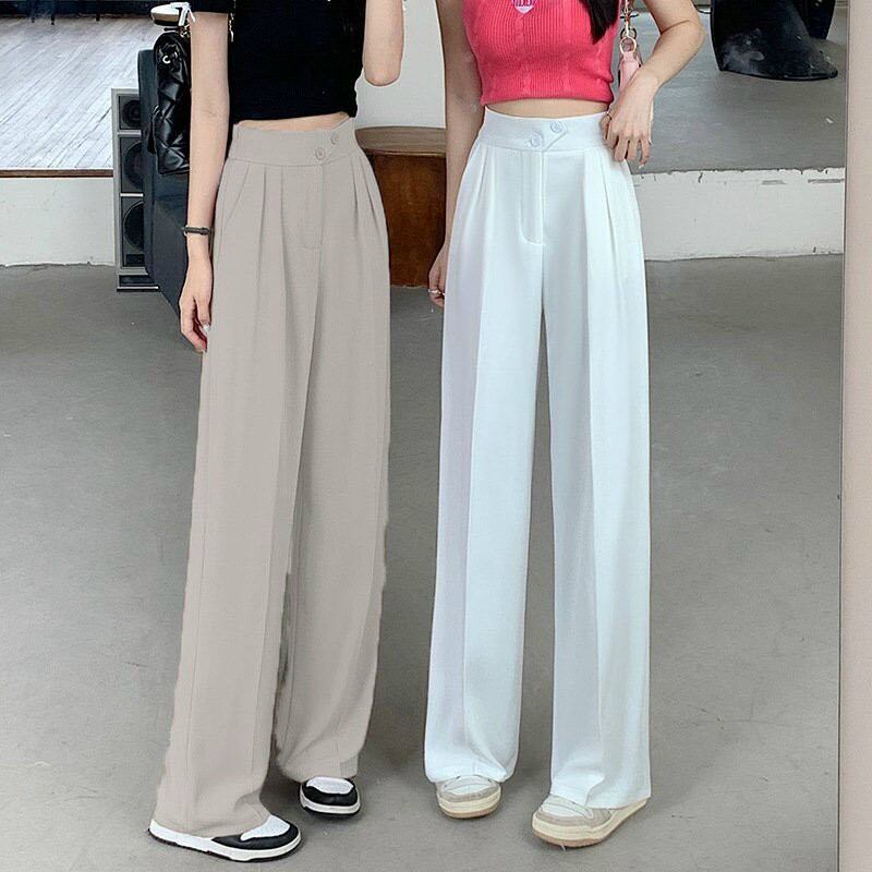 Quần tây nữ ống suông lưng thun phía sau chất kaki mềm