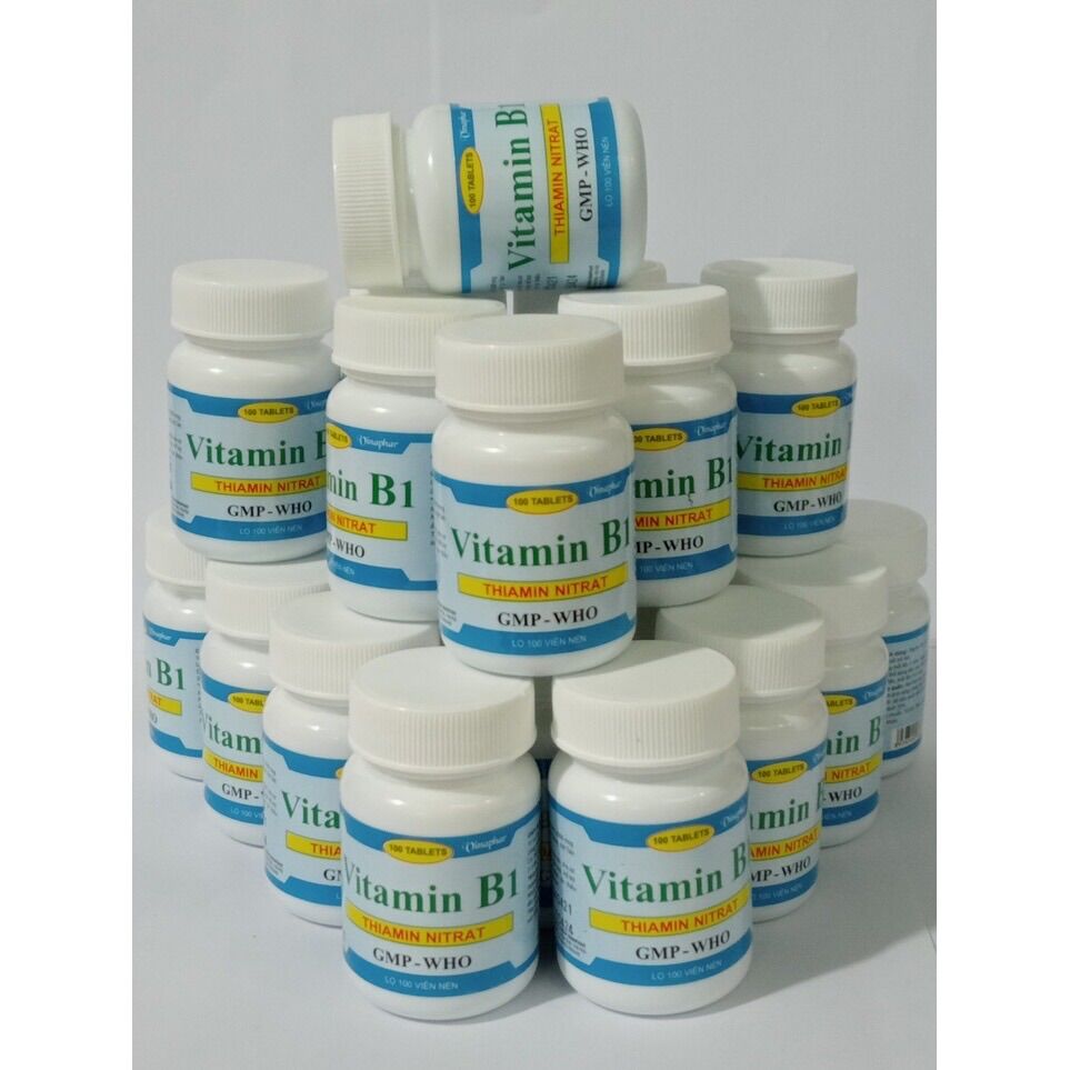 Vitamin b1 viên xanh lọ 100 viên
