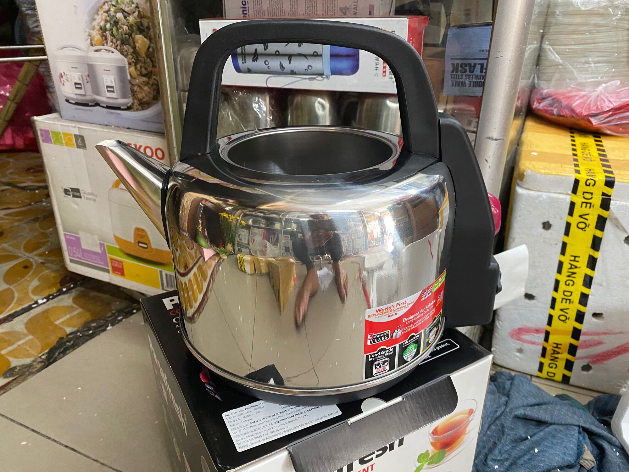 [HCM]Ấm điện panafresh 47A (hai loại mâm và cọng)