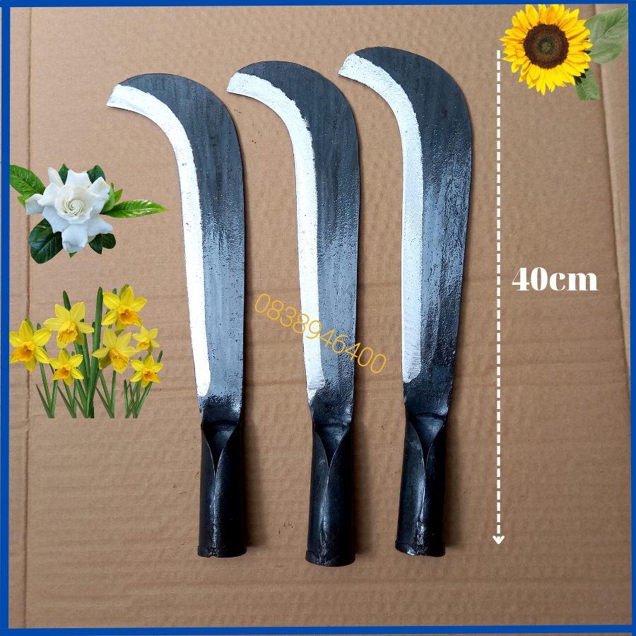 01- Dao Quắm phát nương rẫy chặt cây thép nhíp ôtô sắc bén