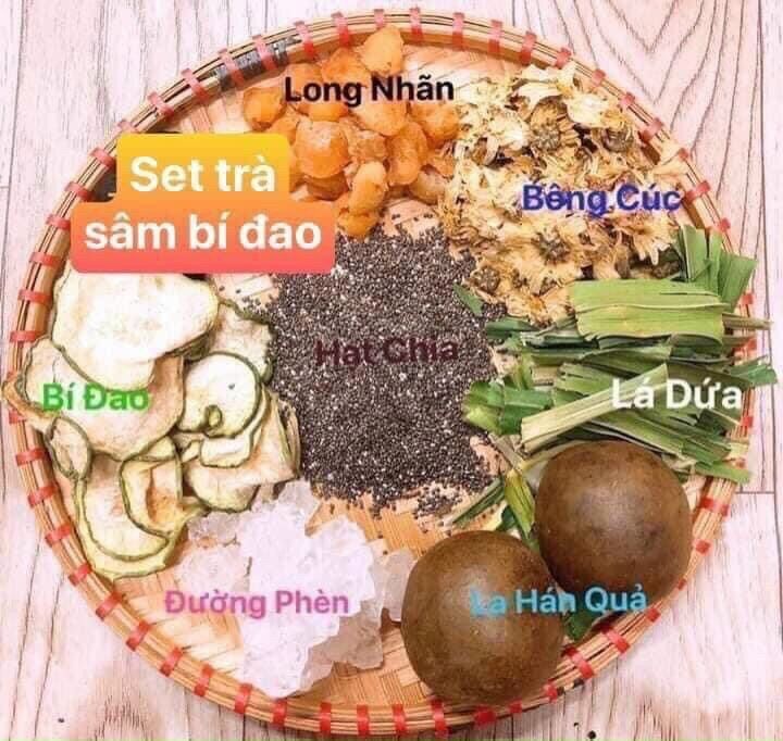 Combo set bí đao hoa cúc hạt chia 9 vị