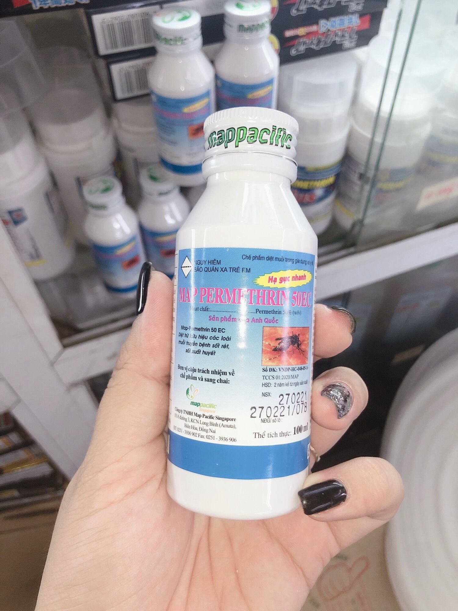 MAP PERMETHRIN 50EC(100ml) - chế phẩm diệt côn trùng, ruồi muỗi