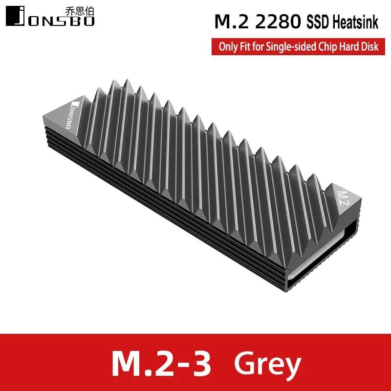 Jonsbo m.2 ssd nvme tản nhiệt 2280 đĩa cứng thể rắn nhôm tản nhiệt có miếng lót nhiệt cho phụ kiện pc cooler m.2 ssd