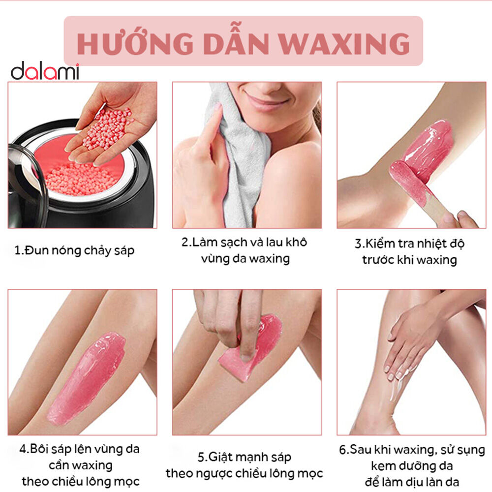 combo sáp wax lông dùa