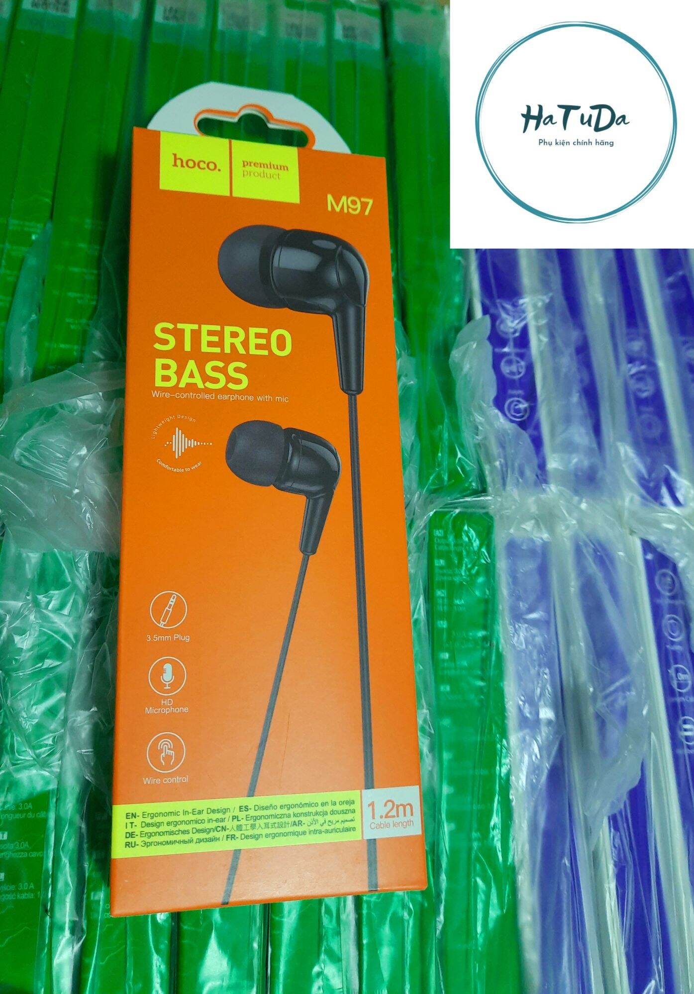 Tai nghe có dây Hoco M97 siêu bass jack 3.5