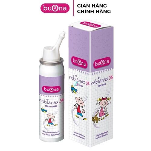 Xịt Muối Ưu Trương Buona Nebial Nebianax 3% Spray Nasale - Lọ 100ml