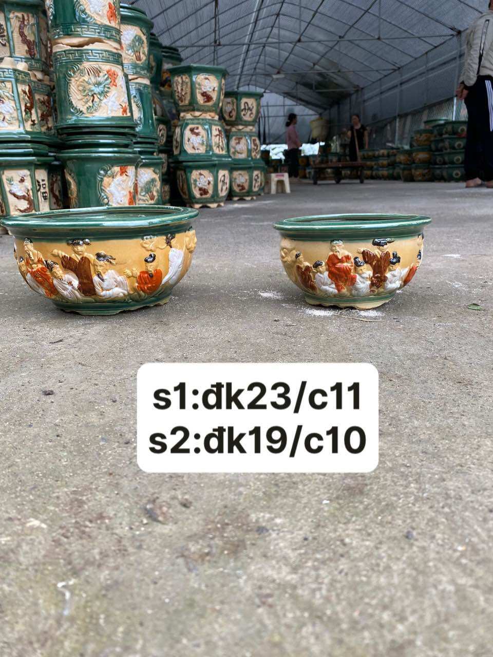Bộ đôi chậu bát tiên