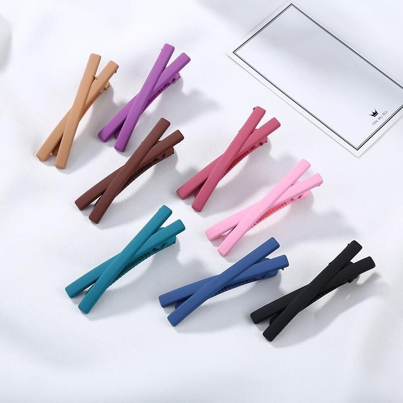 Kẹp tóc hình chữ X đơn giản thời trang