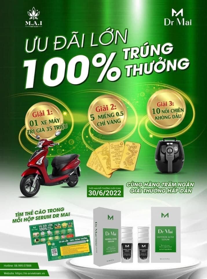 Serum Dr mai Herbal Acne 6ml ( nguyên chất mẫu mới )