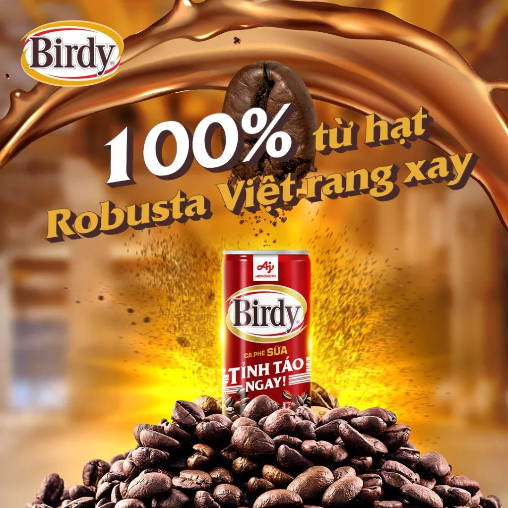 CÀ PHÊ SỮA BIRDY LON 170ML