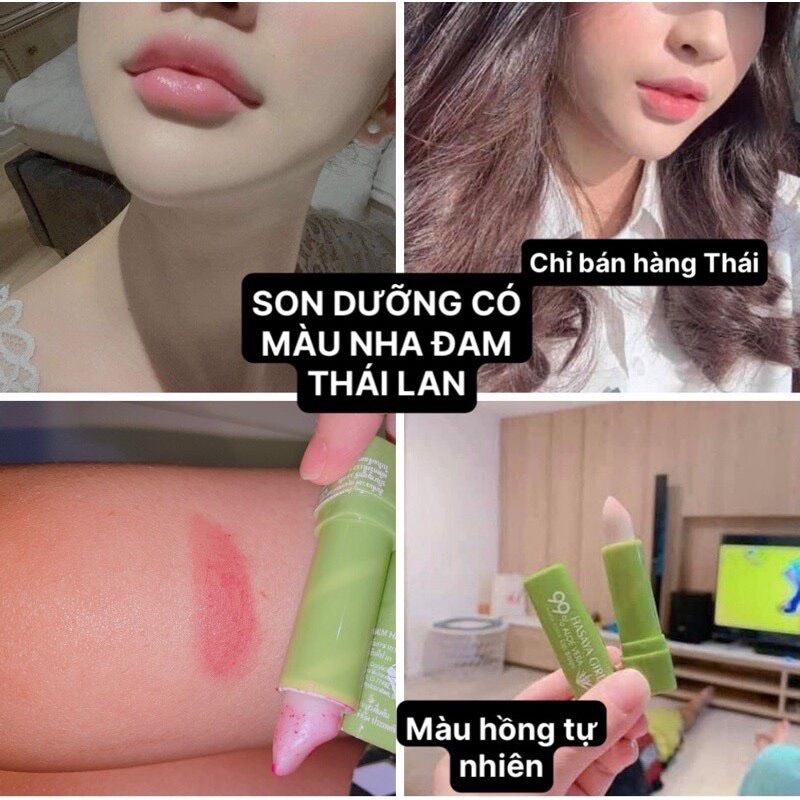 Son dưỡng nha đam có màu hồng môi thái lan