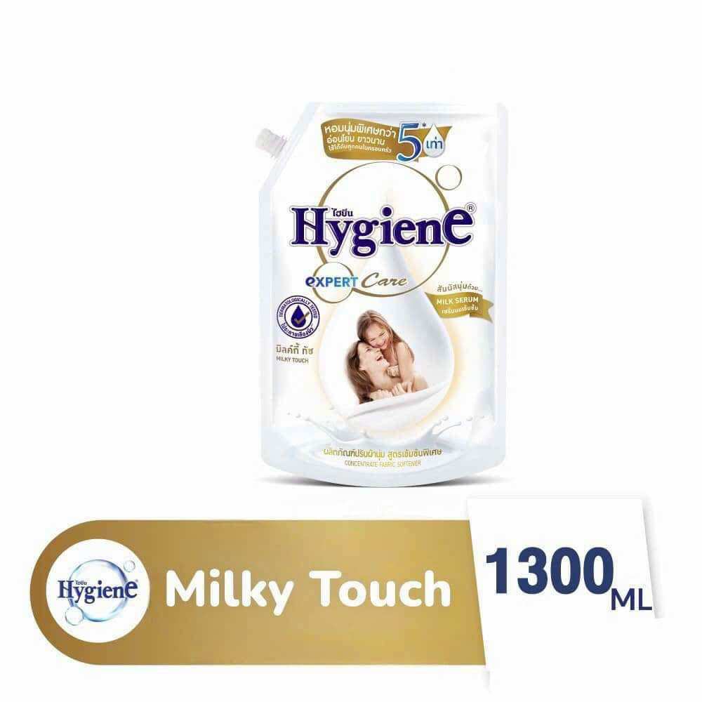 Combo 2 túi nước xả vải đậm đặc hygiene thái lan màu trắng túi 1300ml chính hãng