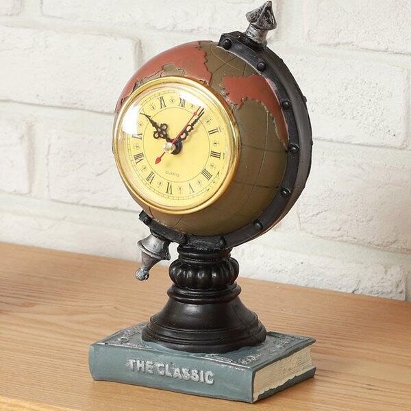 Đồng hồ để bàn quả địa cầu Daily Deco / Miễn phí vận chuyển