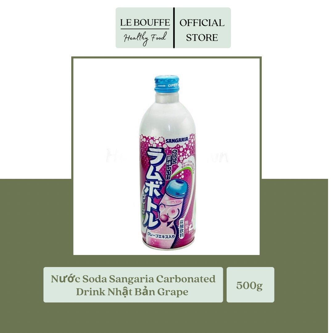 Nước Soda Vị Trái Cây Không Đường Siêu Ngon Sangaria 500ml (Product From Japan)