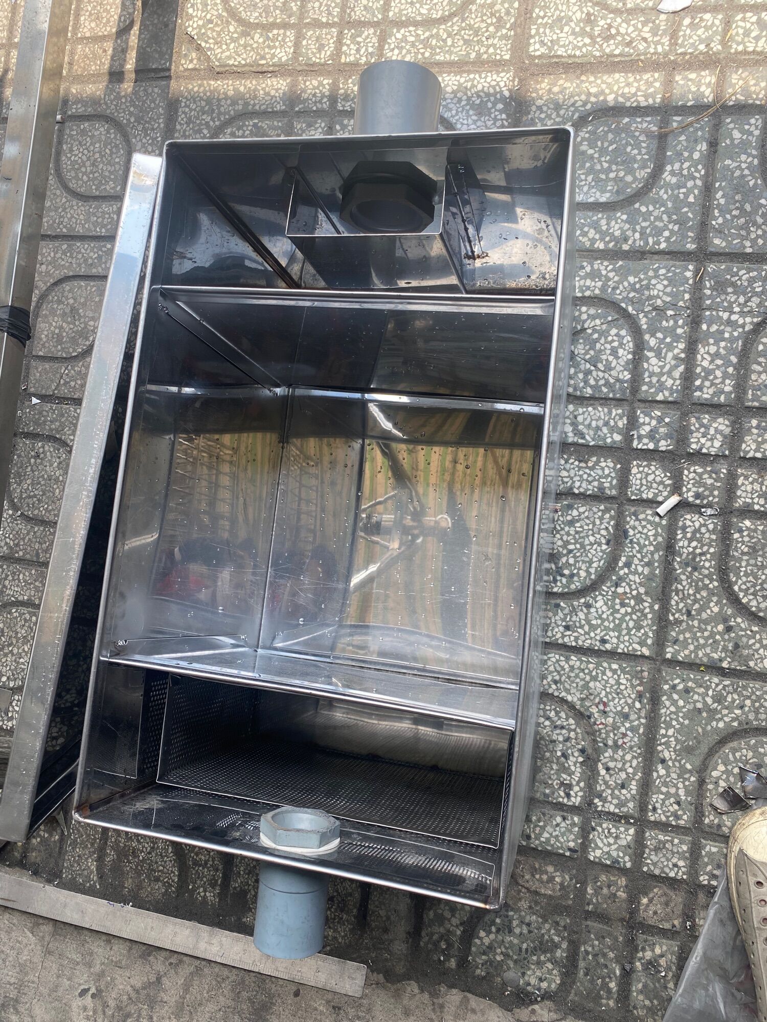 Bẫy mỡ bể tách mỡ thùng lọc mỡ 50lít inox 304