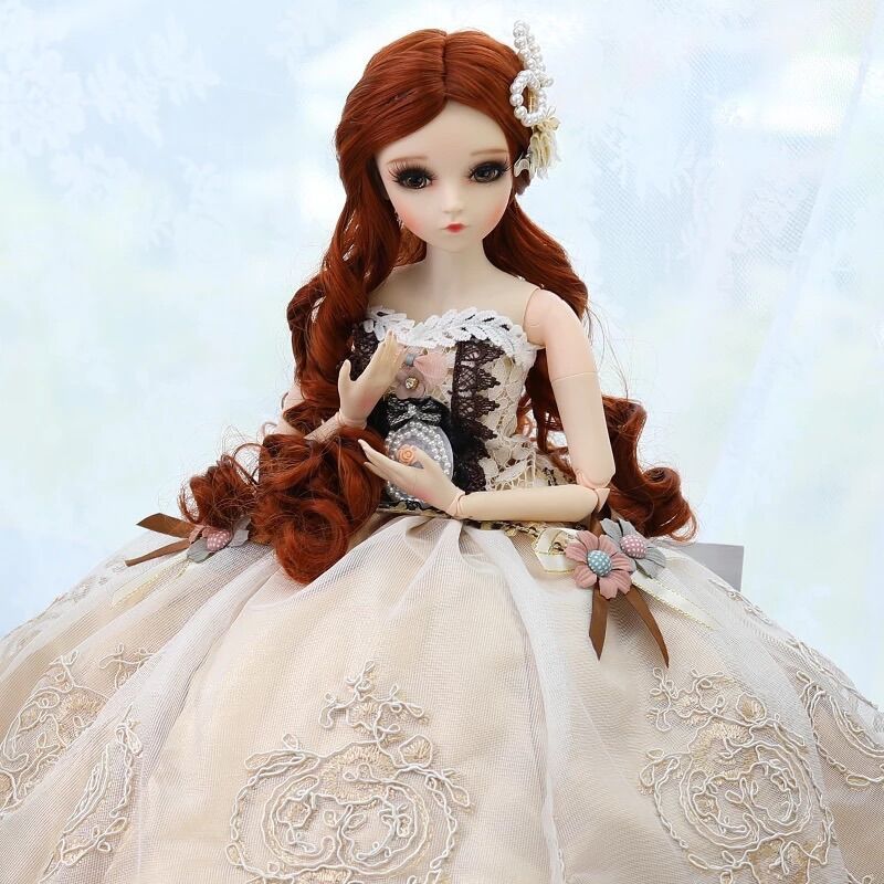 Búp Bê Công Chúa 60cm Doris FU Thay Được Tóc + Mắt - Regina