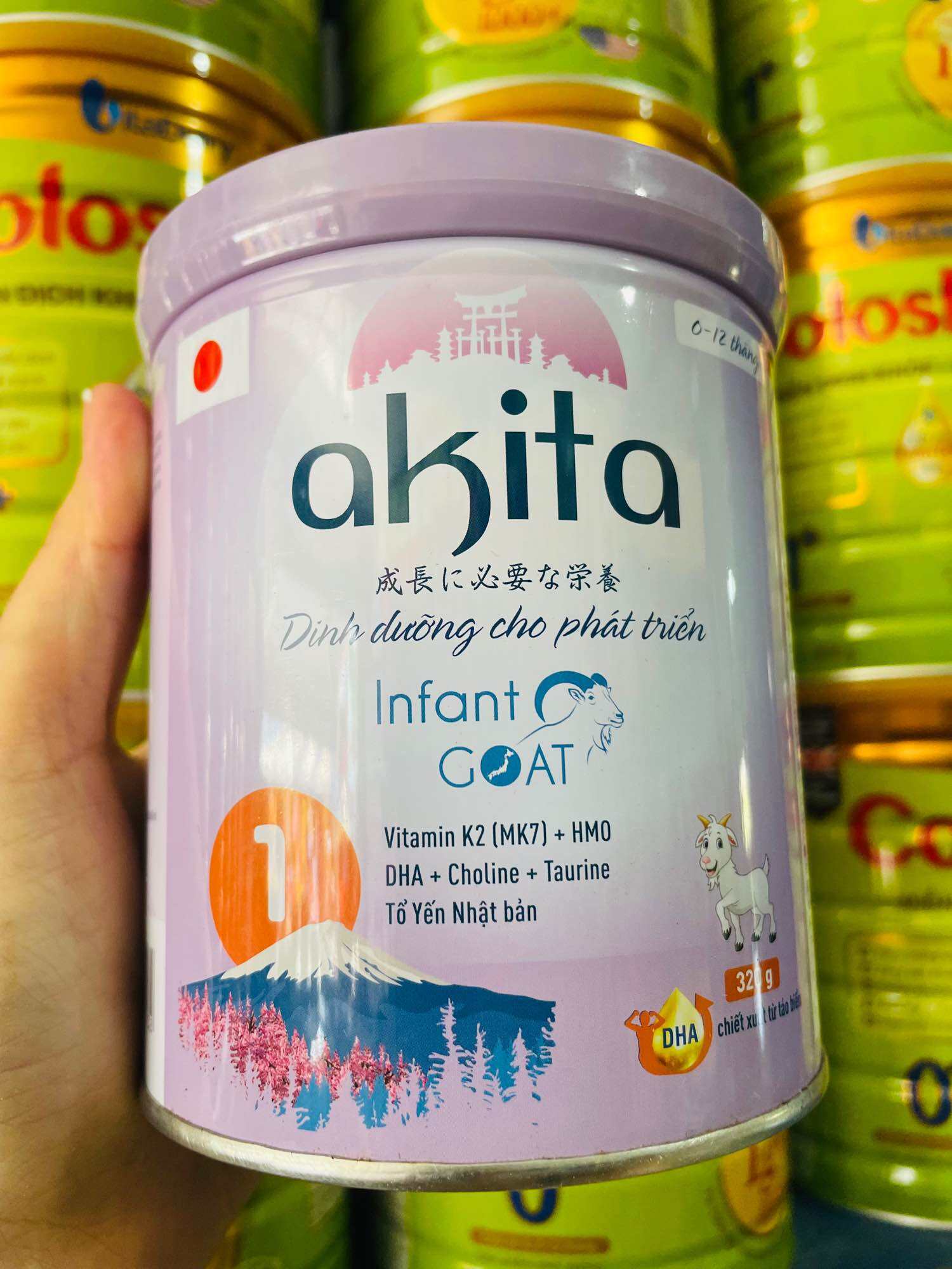 Sữa Dê Akita Infant Goat 1 Dinh dưỡng cho phát triển 0-12 Tháng -320g