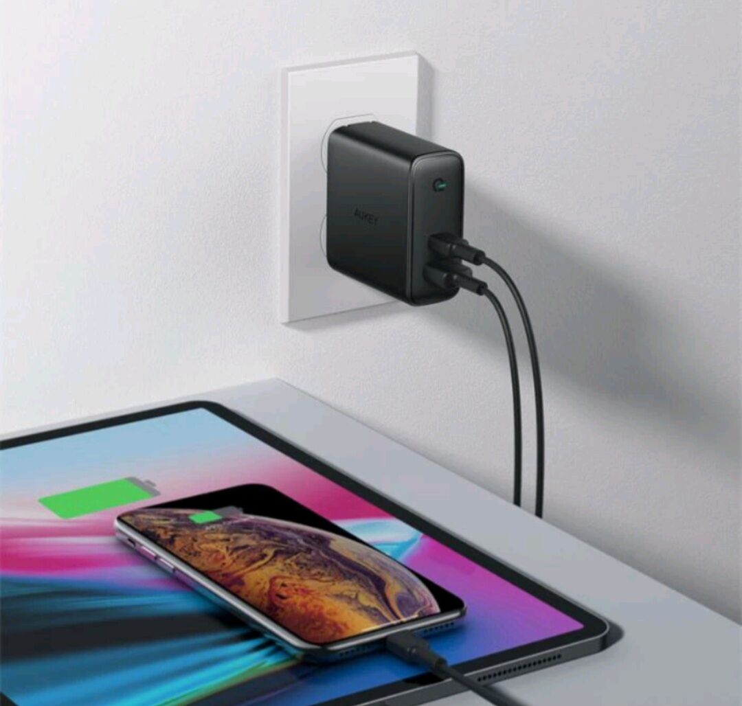 [New]Củ sạc AUKEY 60W..65W Dual-Port PD
