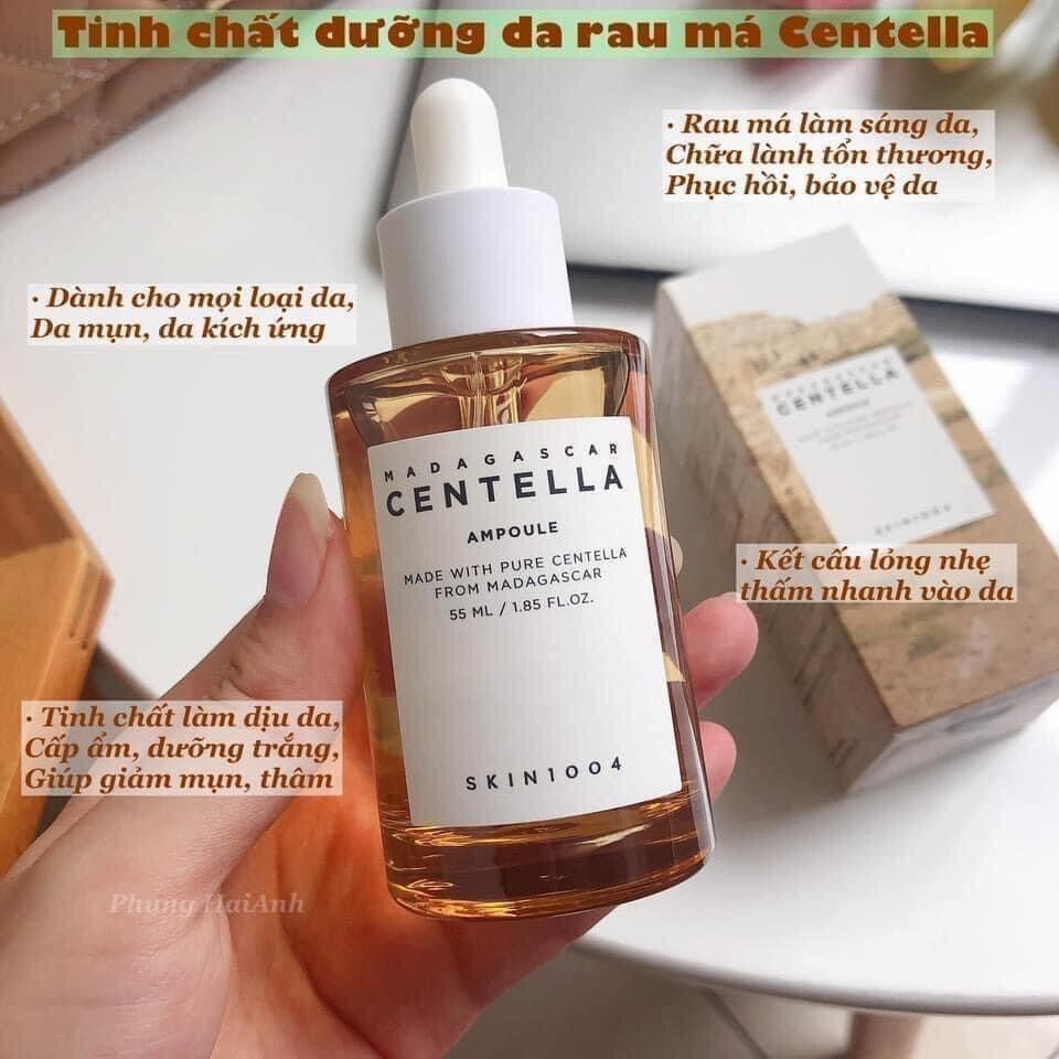 Tinh chất rau má skin1004 hỗ trợ giảm mụn, phục hồi da madagascar centella ampoule 55ml