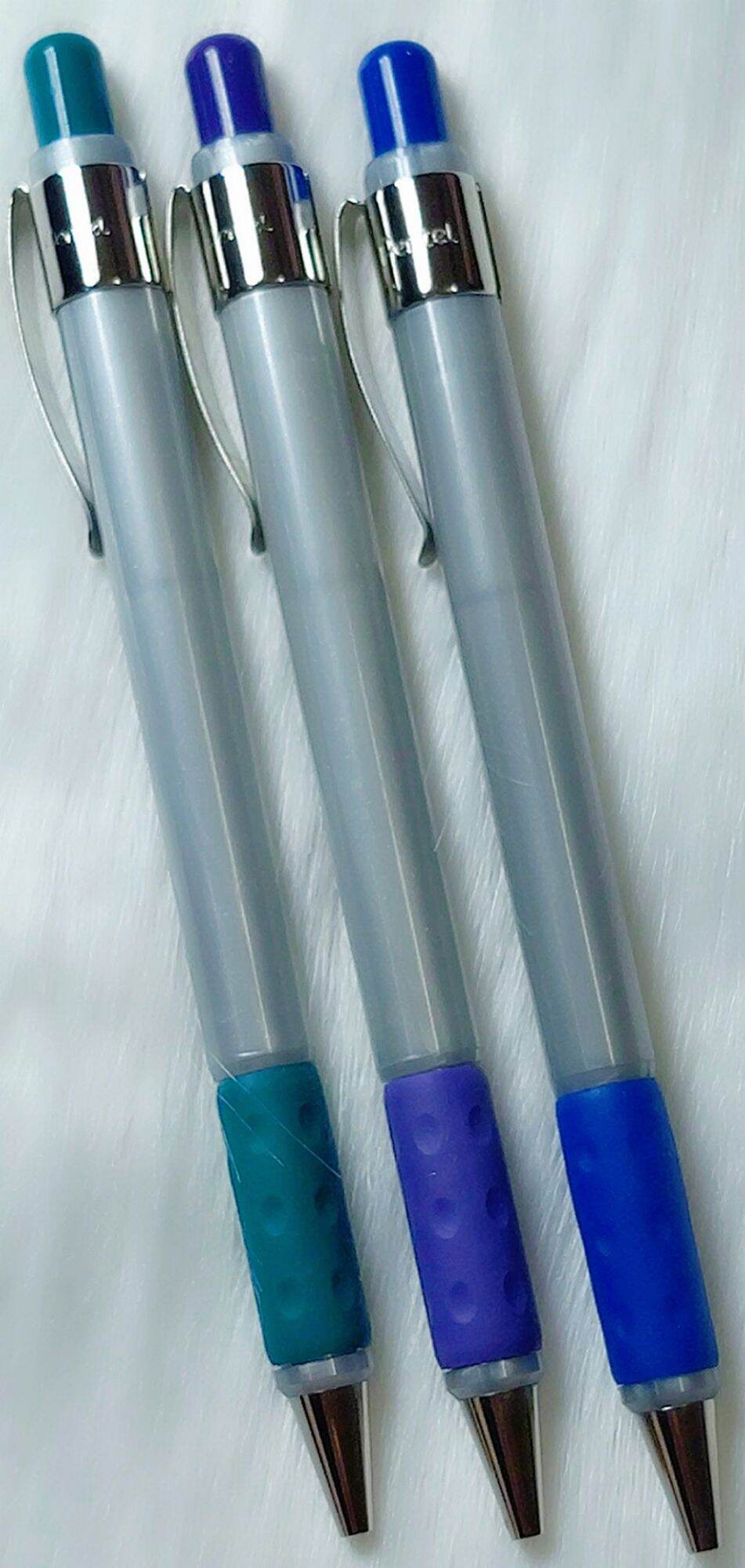Bút bi pentel 3cây màu xanh &hàng chính hãng pentel